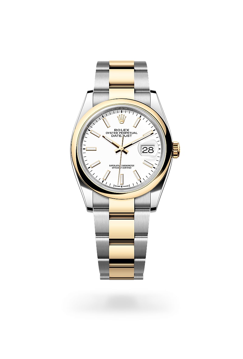 rolex Datejust de Rolesor amarillo —combinación de acero Oystersteel y oro amarillo, M126203-0020 - Joyería Torrico