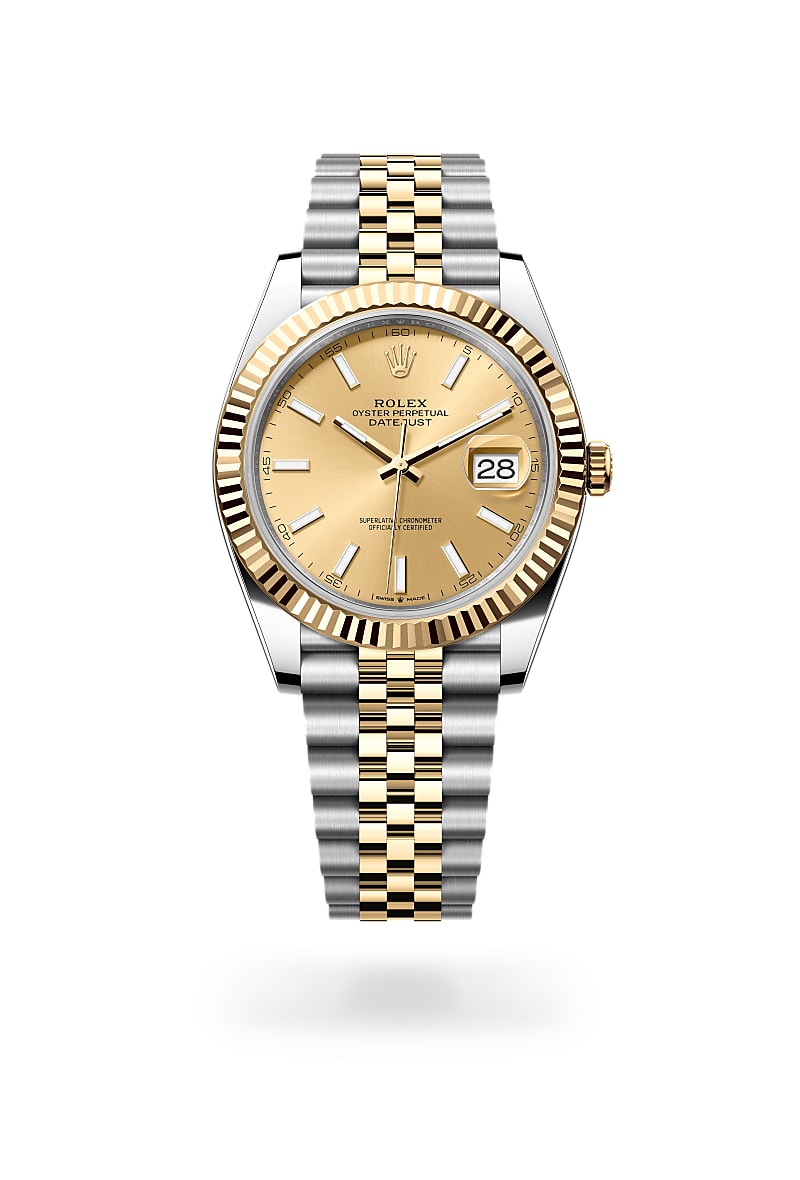 rolex Datejust de Rolesor amarillo —combinación de acero Oystersteel y oro amarillo, M126333-0010 - Joyería Torrico