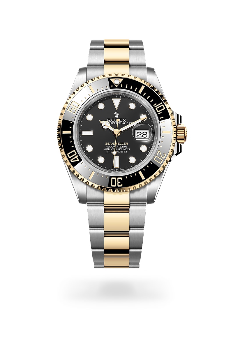 rolex Sea-Dweller de Rolesor amarillo —combinación de acero Oystersteel y oro amarillo, M126603-0001 - Joyería Torrico