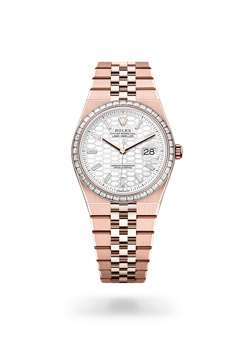 rolex Land-Dweller de Oro Everose de 18 quilates, M127285TBR-0002 - Joyería Torrico