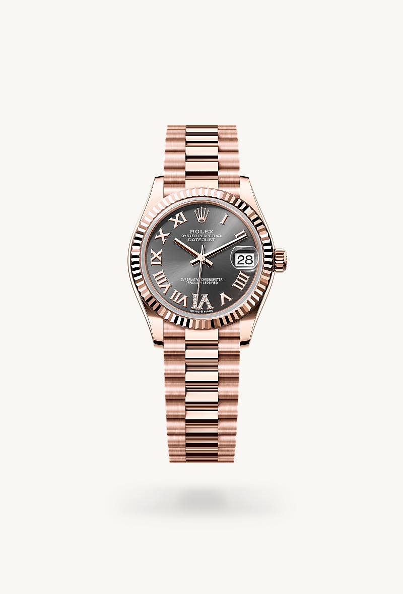 rolex Datejust de Oro Everose de 18 quilates, M278275-0033 - Joyería Torrico