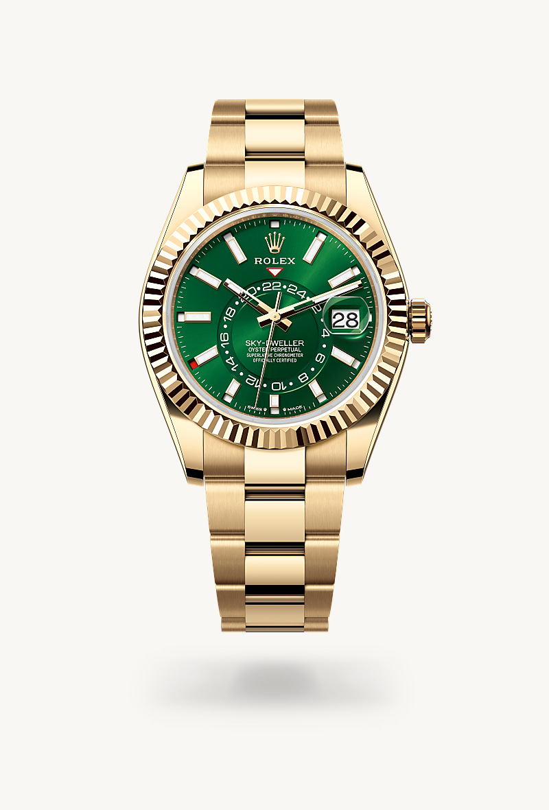 rolex Sky-Dweller de oro amarillo de 18 quilates, M336938-0007 - Joyería Torrico
