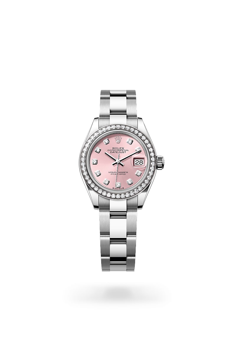 Rolex Lady-Datejust Rolesor blanco —combinación de acero - Main Image