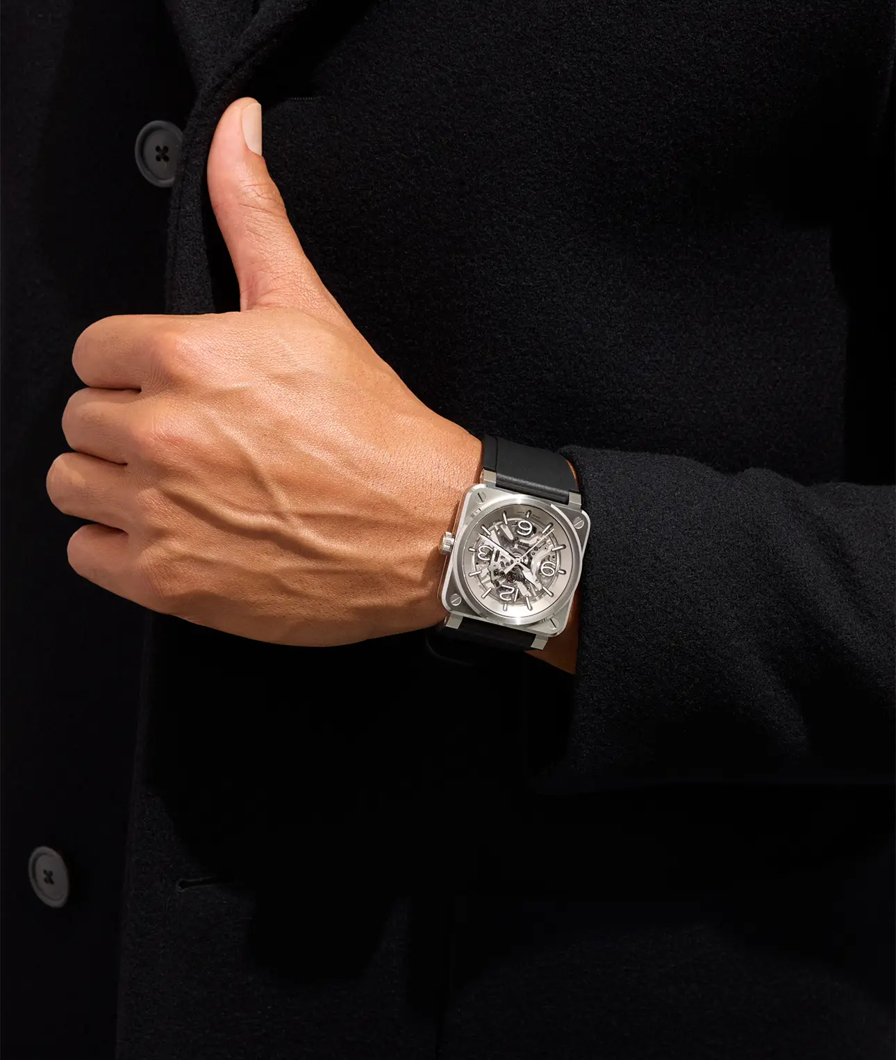 Reloj Bell & Ross BR 03 Skeleton Steel: sugerencia de estilo