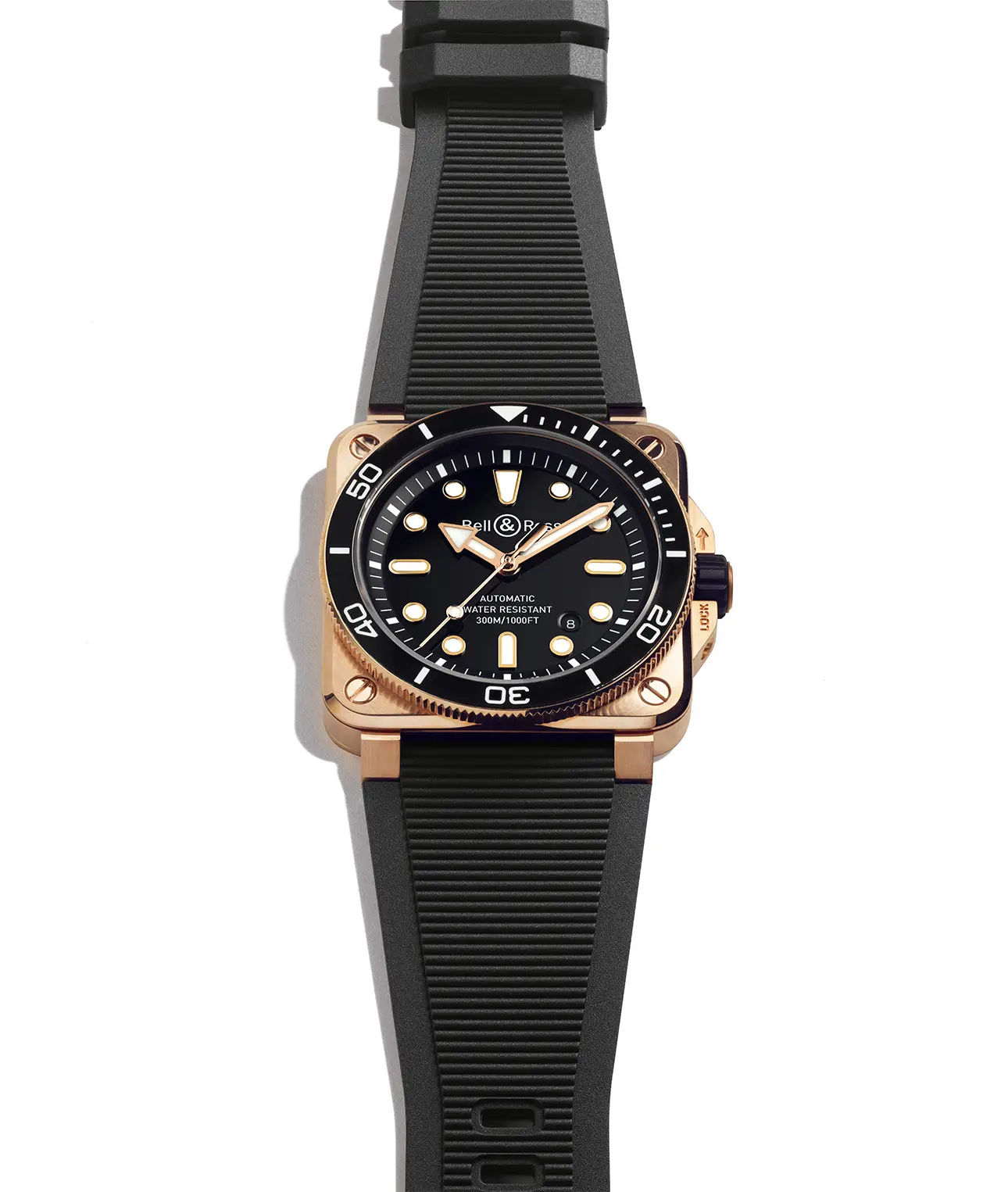Reloj Bell & Ross BR 03 Diver Black Bronze: vista frontal