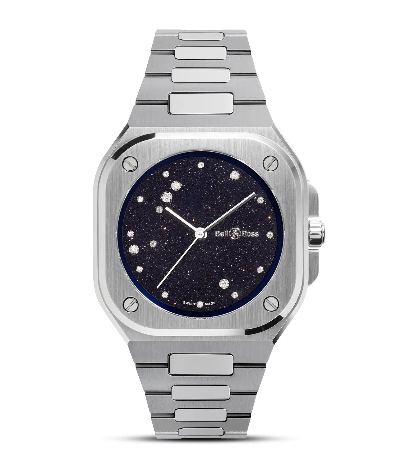 Reloj Bell & Ross BR 05 36 mm Blue Diamond Eagle: detalle de la esfera
