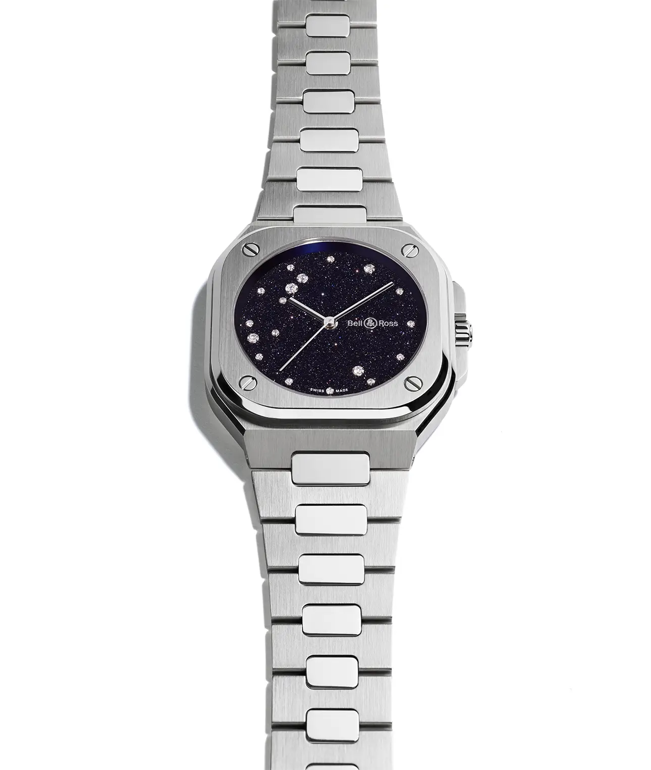 Reloj Bell & Ross BR 05 36 mm Blue Diamond Eagle: vista frontal