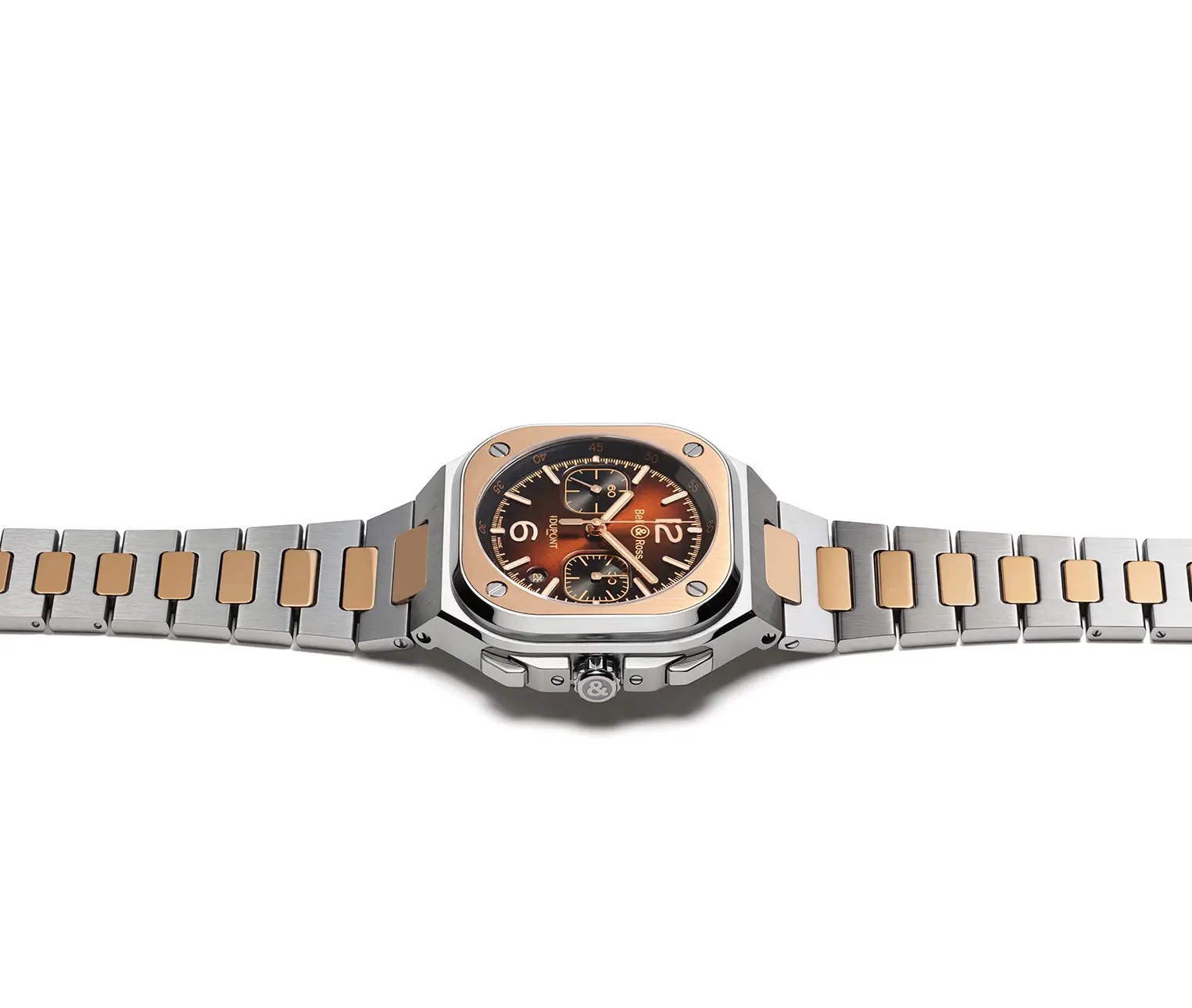 Reloj Bell & Ross BR 05 Chrono S.T. Dupont: vista de lado