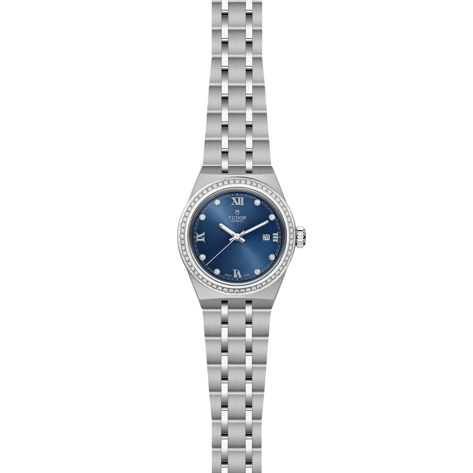 Reloj TUDOR Royal acero 28 mm esfera azul: vista frontal