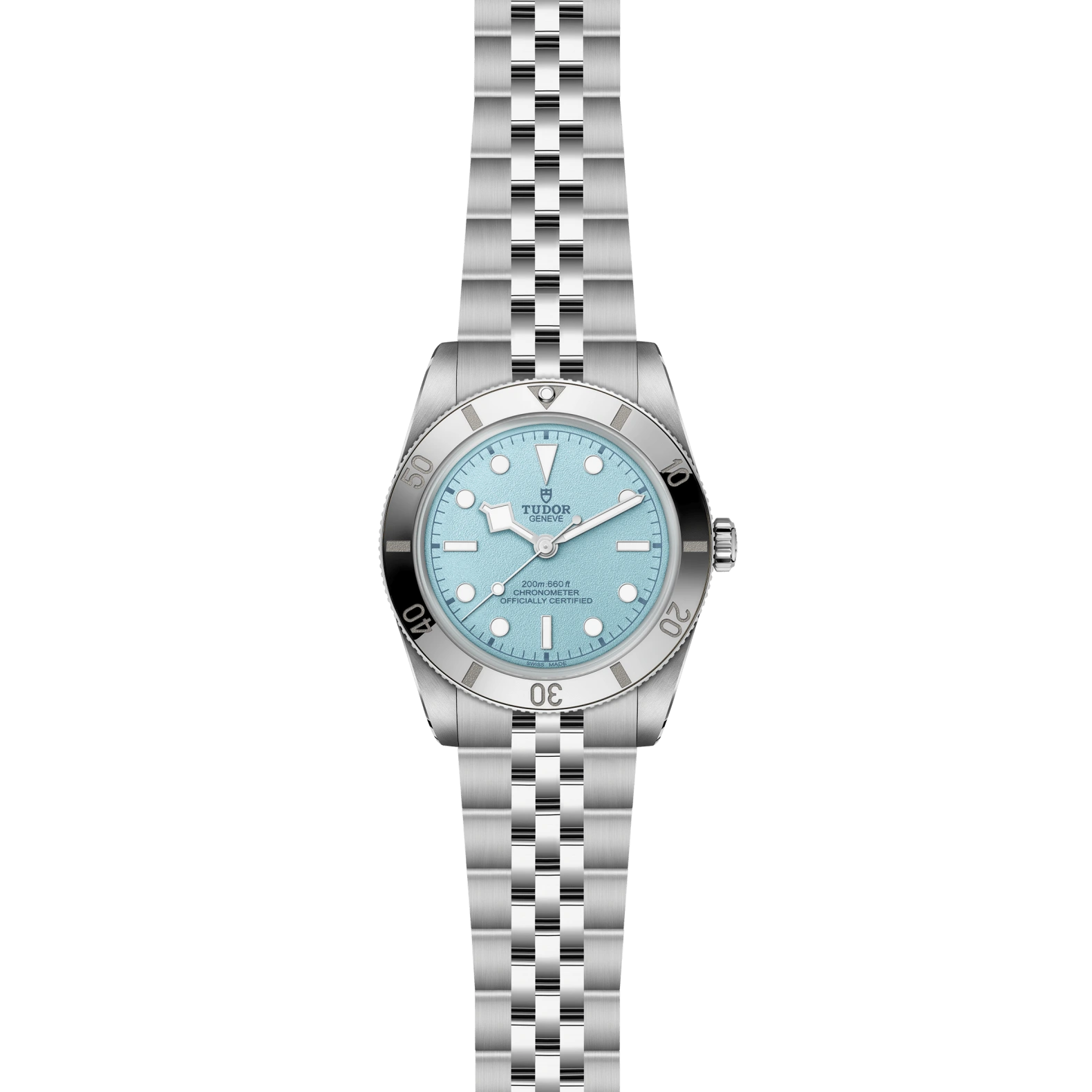 Reloj TUDOR Black Bay 54 esfera azul texturizada: vista frontal