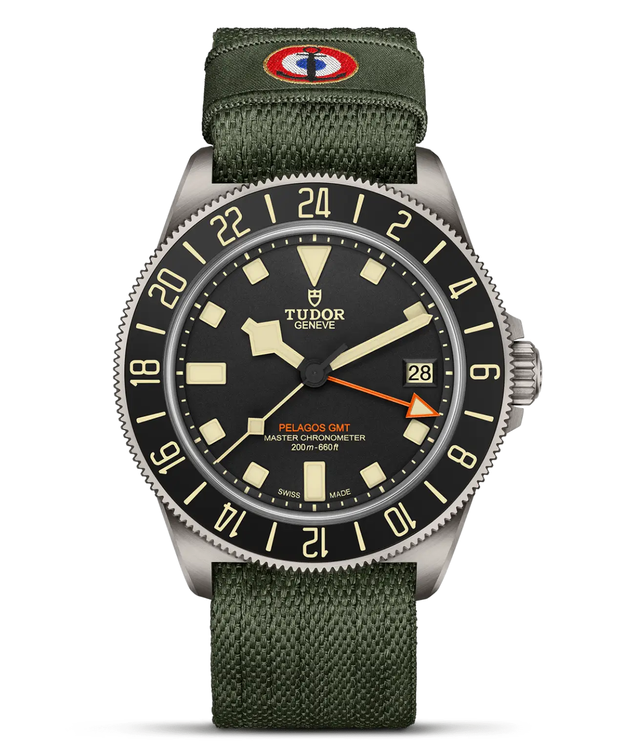 Reloj TUDOR Pelagos FXD GMT: detalle de la esfera