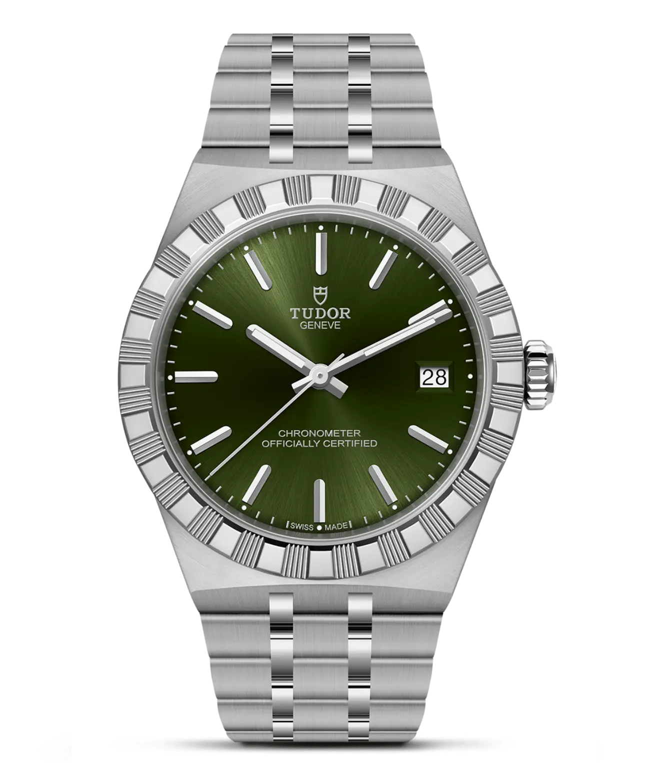 Reloj TUDOR Royal acero 36mm con esfera verde: detalle de la esfera