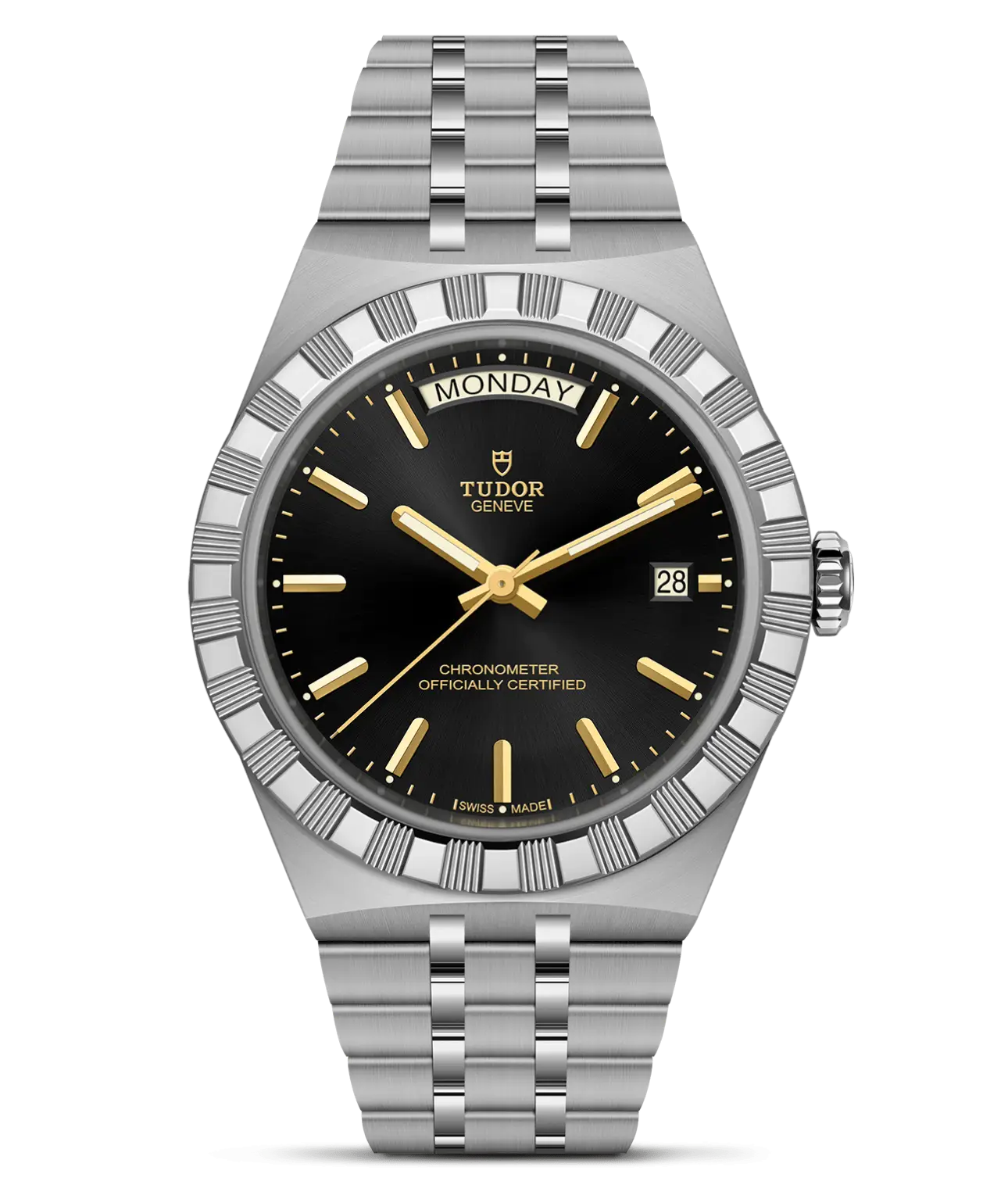 Reloj TUDOR Royal 40 mm con esfera negra: detalle de la esfera