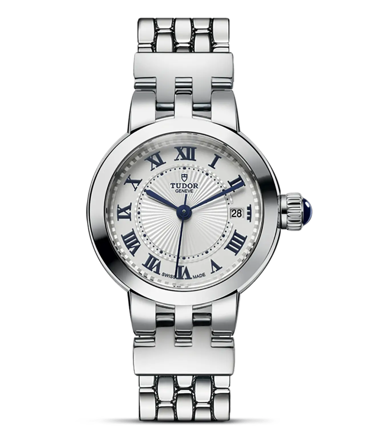 Reloj TUDOR Clair de Rose en acero 26 mm con esfera opalina: detalle de la esfera