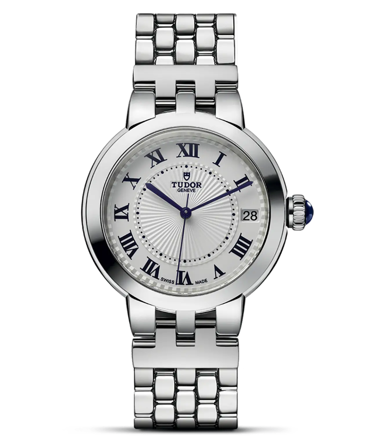 Reloj TUDOR Clair de Rose en acero 34 mm con esfera opalina: detalle de la esfera