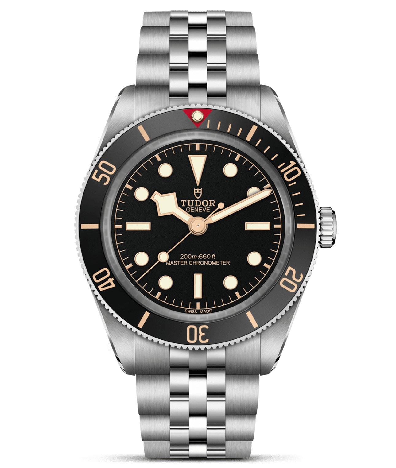 Reloj TUDOR Black Bay 58 brazalete de acero: detalle de la esfera