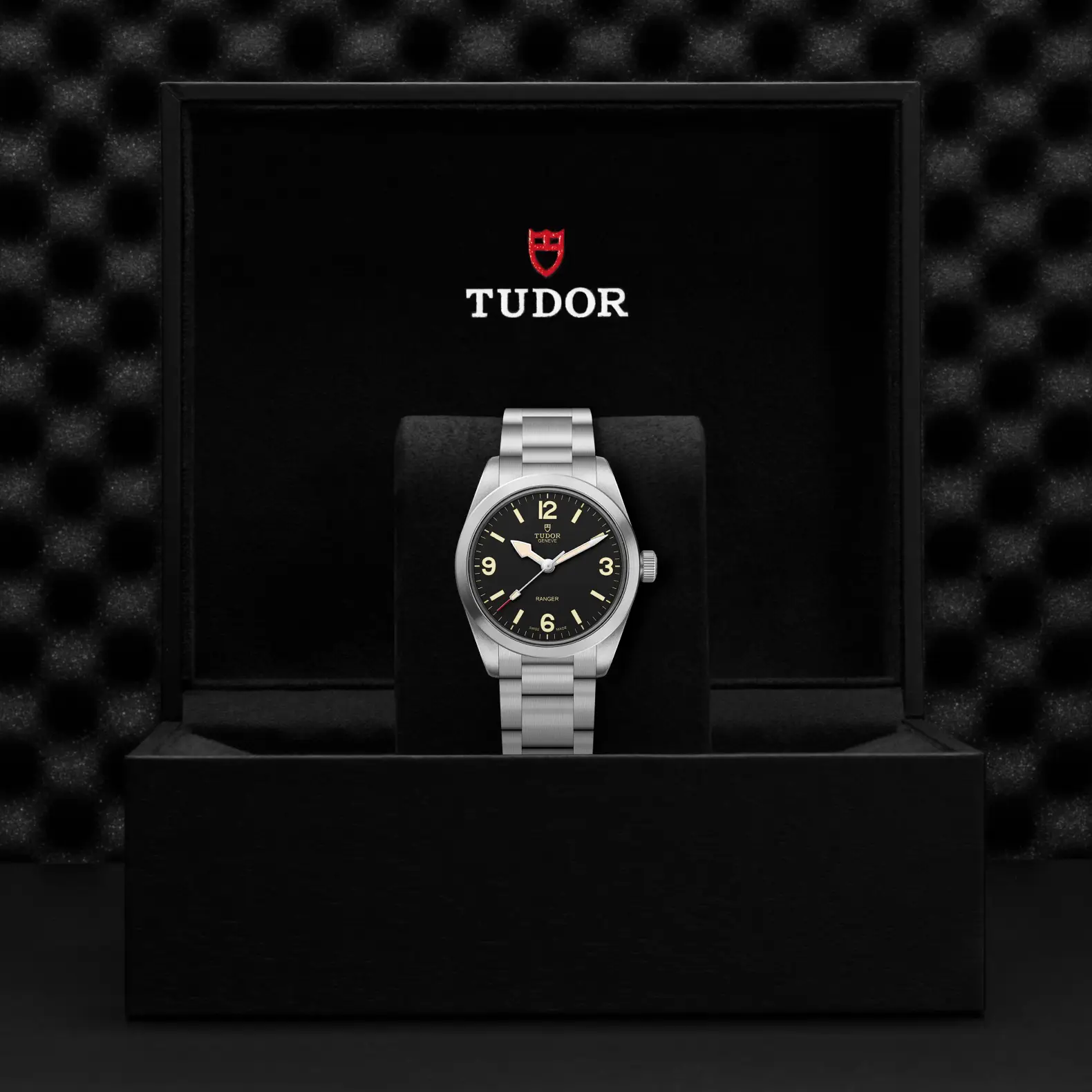 Reloj TUDOR Ranger 36 mm con esfera negra: presentación en su caja oficial