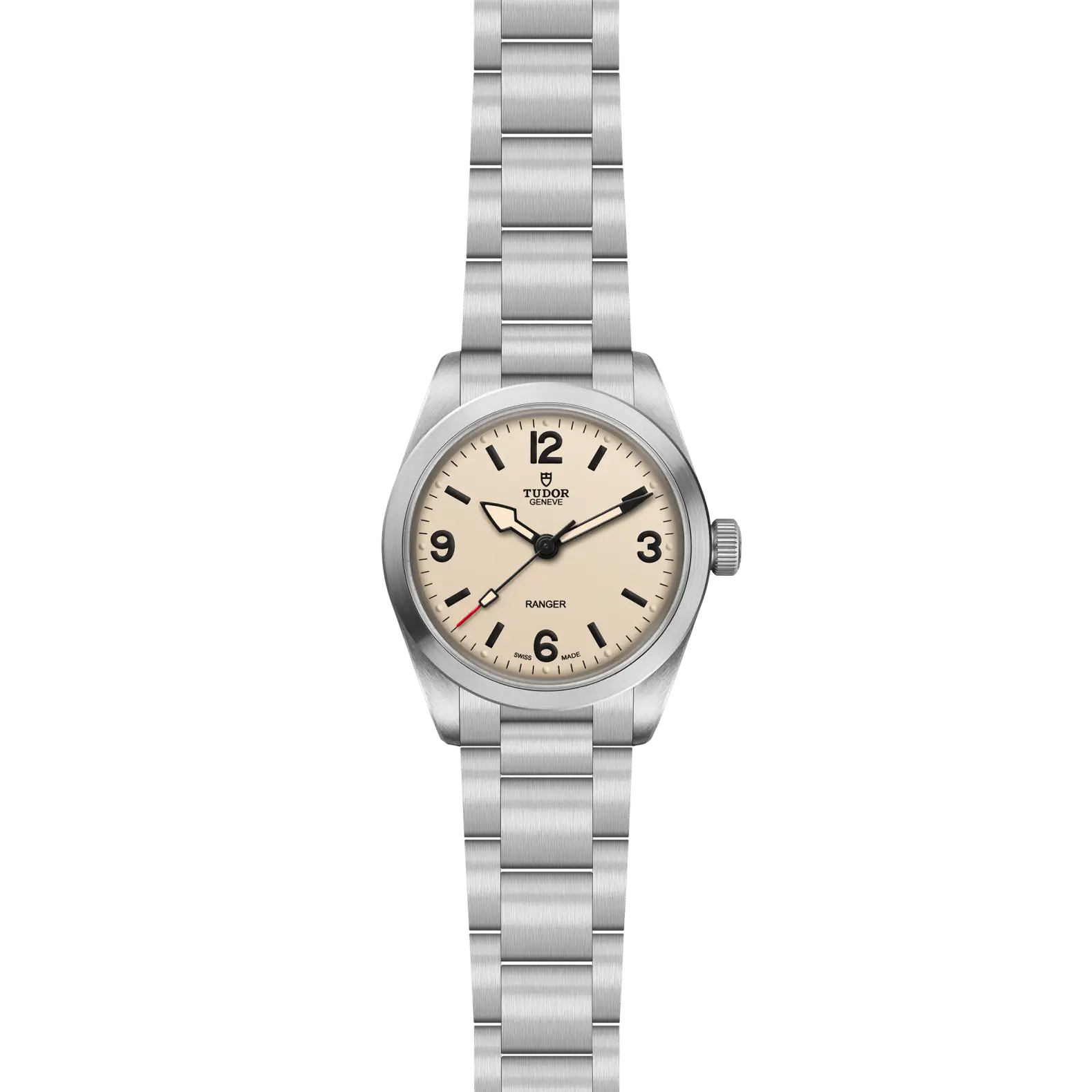 Reloj TUDOR Ranger con esfera beige: vista frontal