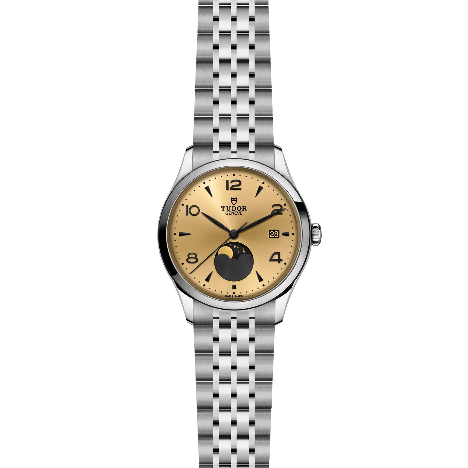 Reloj TUDOR 1926 Luna con esfera en color champán: vista frontal