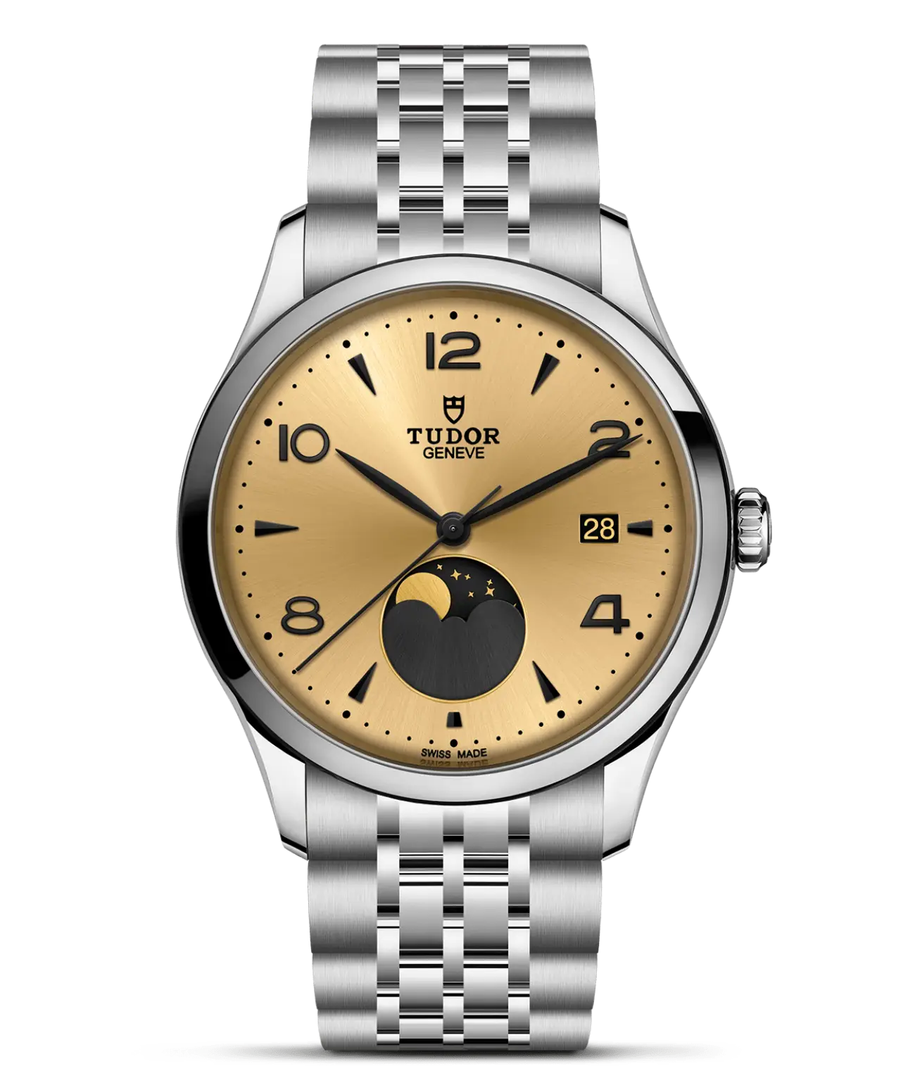 Reloj TUDOR 1926 Luna con esfera en color champán: detalle de la esfera