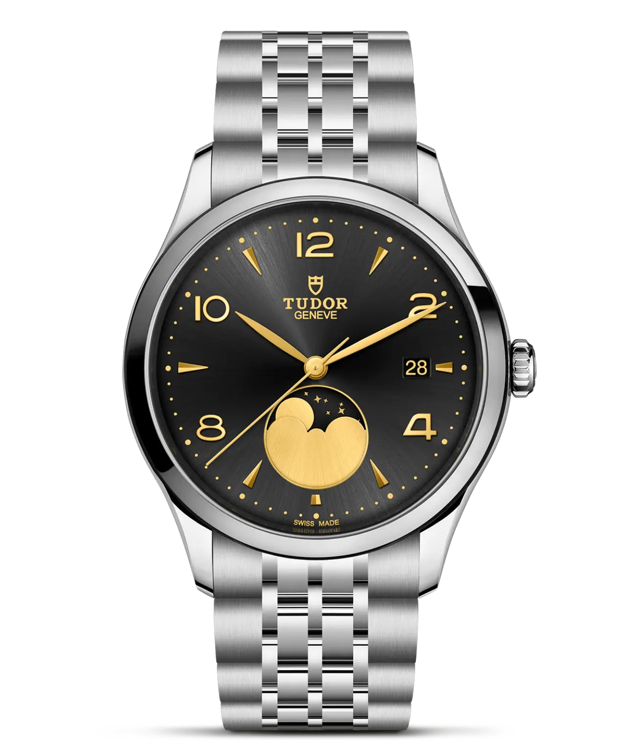Reloj TUDOR 1926 Luna con esfera negra: detalle de la esfera